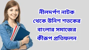 নীলদর্পণ নাটক থেকে উনিশ শতকের বাংলার সমাজের কীরূপ প্রতিফলন